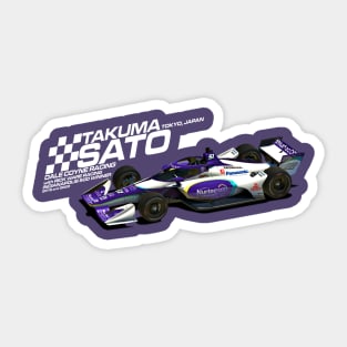 Takuma Sato 2022 (white) Sticker